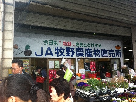 JA牧野　農産物直売所　季節　野菜　切花　五條市